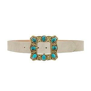 Streets Ahead Dacey Belt in Bone| XS